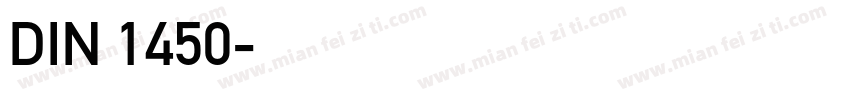 DIN 1450字体转换